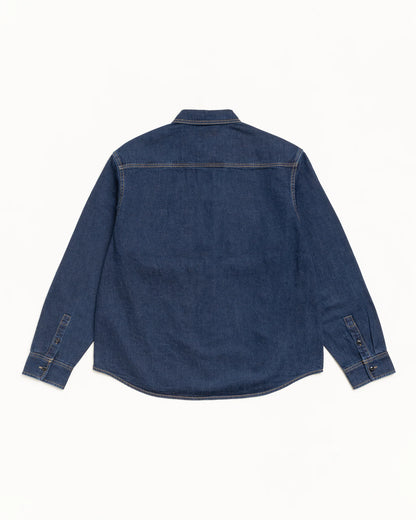 Stüssy Work Denim Shirt: Dark Denim
