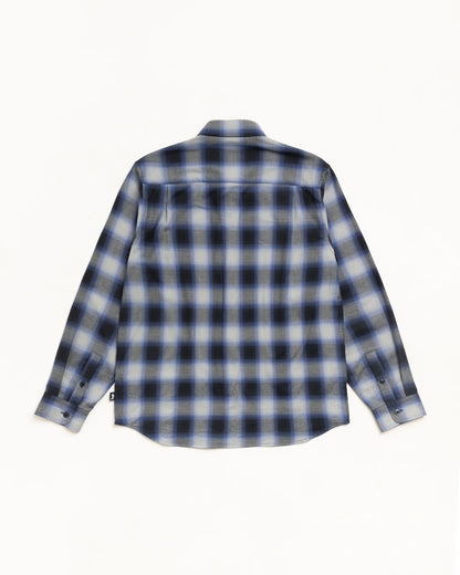 Stüssy Beach Ombre Plaid Shirt Black