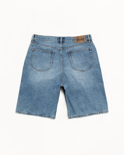 Stüssy Big Ol' Short Denim: Indigo Stone Wash