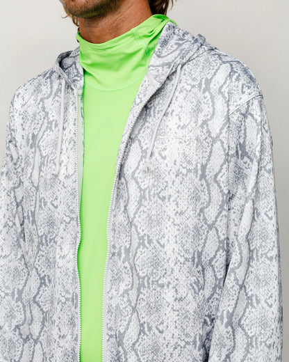 Stüssy Athletic Mesh Zip Hoodie Snake