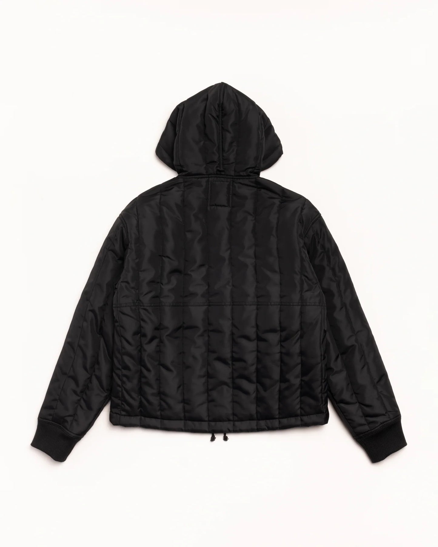Stüssy Quilted Nylon Work Jacket: Black