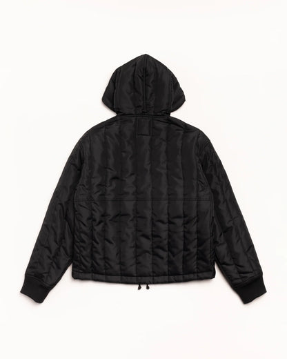 Stüssy Quilted Nylon Work Jacket: Black
