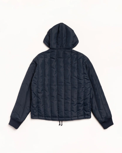 Stüssy Quilted Nylon Work Jacket: Navy