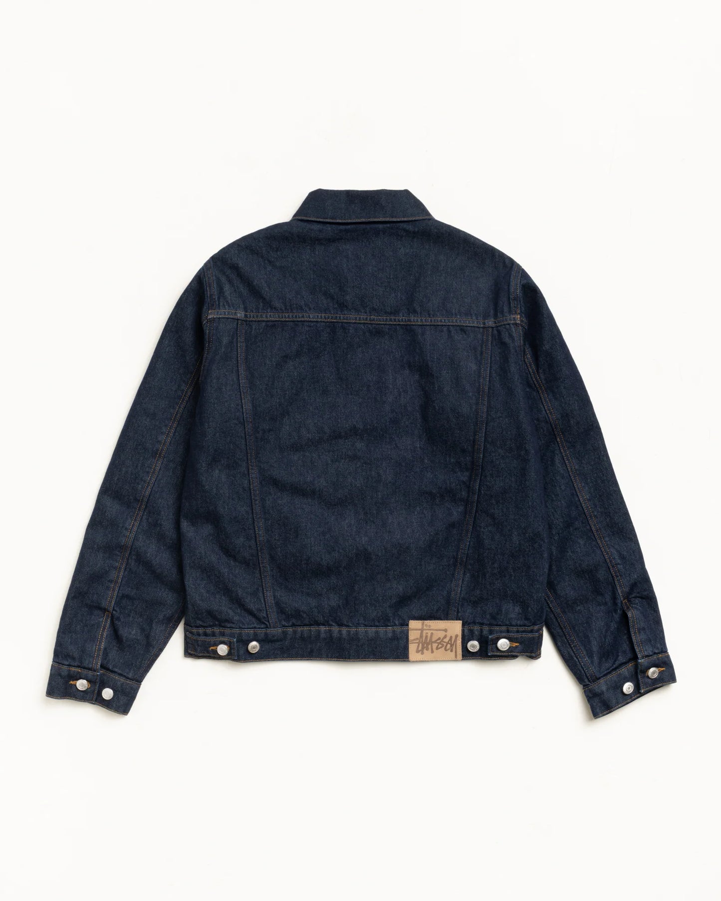 Stüssy Lined Denim Trucker Jacket: Rinsed Indigo