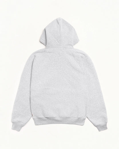 Stüssy Fleece Raglan Relaxed Hoodie: Ash Heather