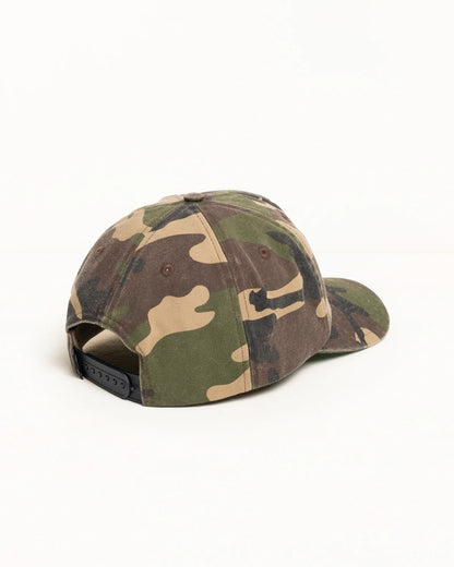 Stüssy Mid-Depth Big Stock Snapback Woodland Camo