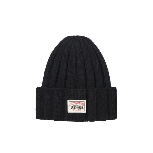 Stussy Workwear Cuff Beanie: Black
