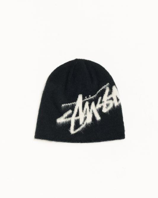 Stüssy Brushed Out Stock Skullcap: Black