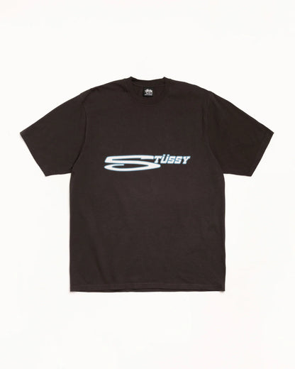 Stüssy Stretch Pig. Dyed Tee: Faded Black