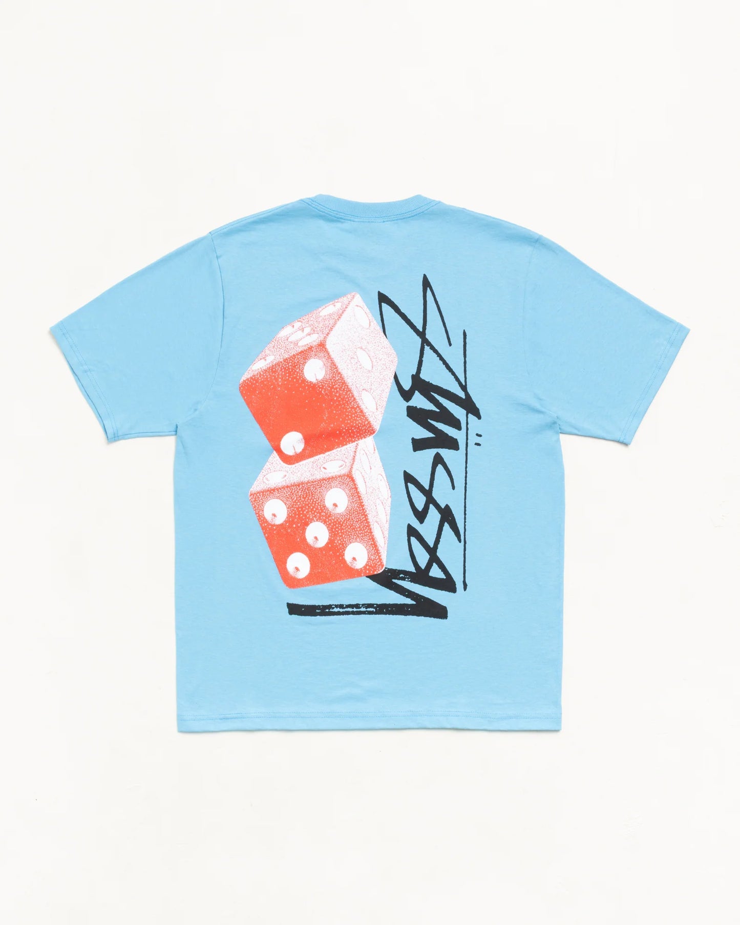 Stüssy Tall Dice Tee: Sky Blue
