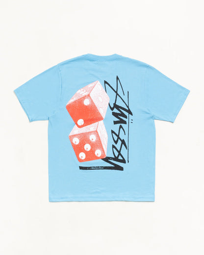 Stüssy Tall Dice Tee: Sky Blue