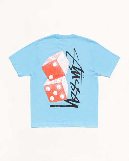 Stüssy Tall Dice Tee: Sky Blue