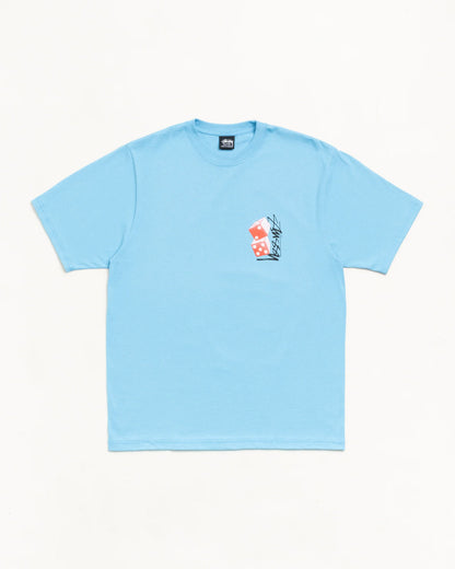 Stüssy Tall Dice Tee: Sky Blue