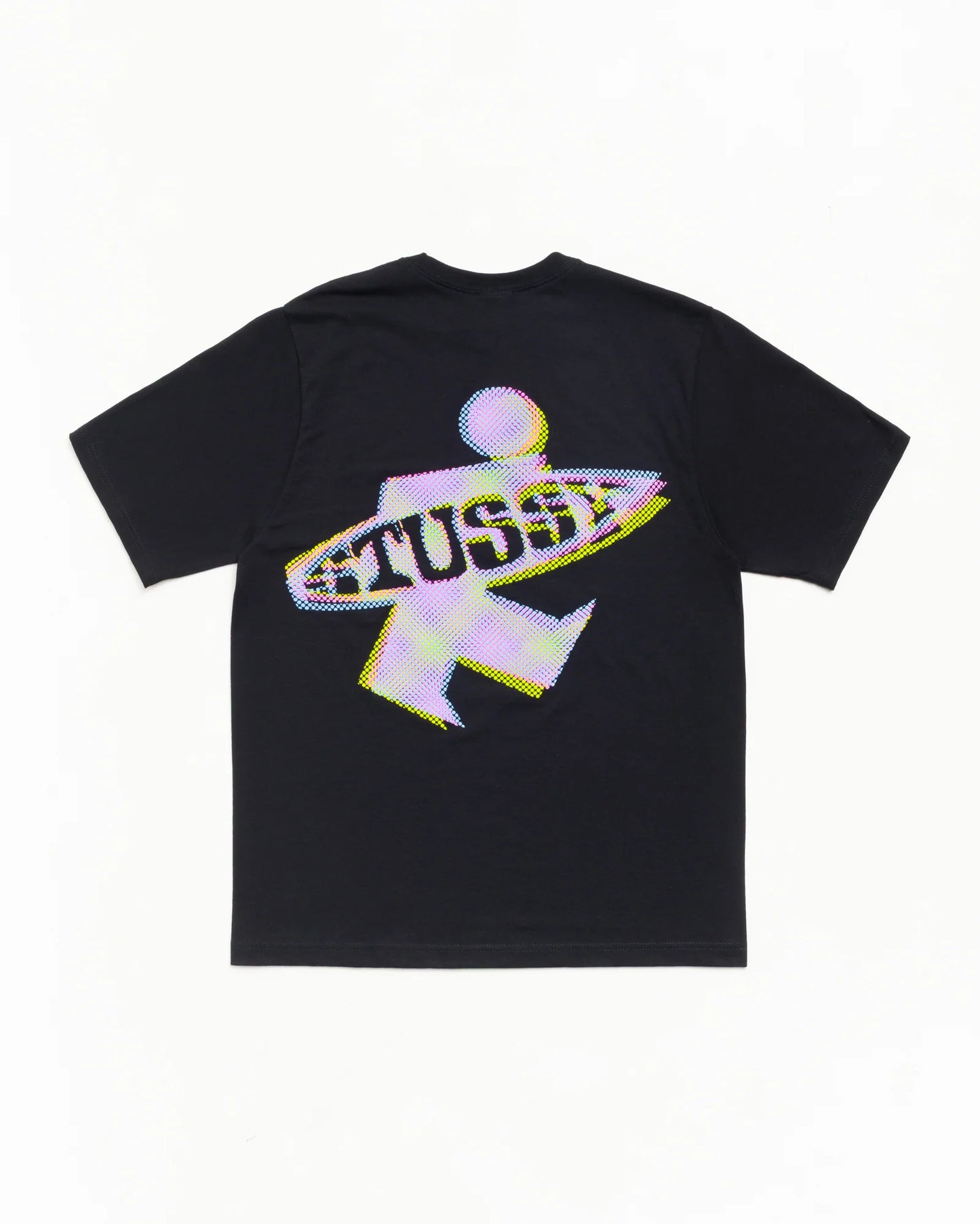 Stüssy Dot Surf Puff Print Tee: Black