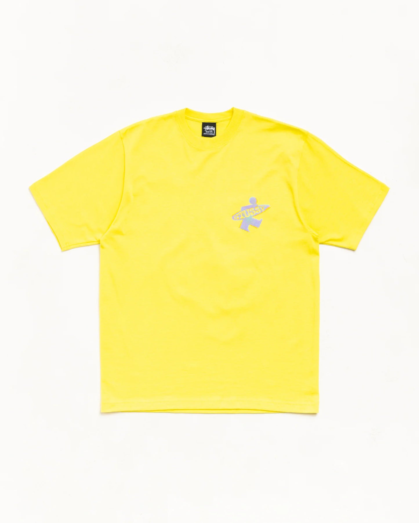 Stüssy Dot Surf Puff Print Tee: Lemon
