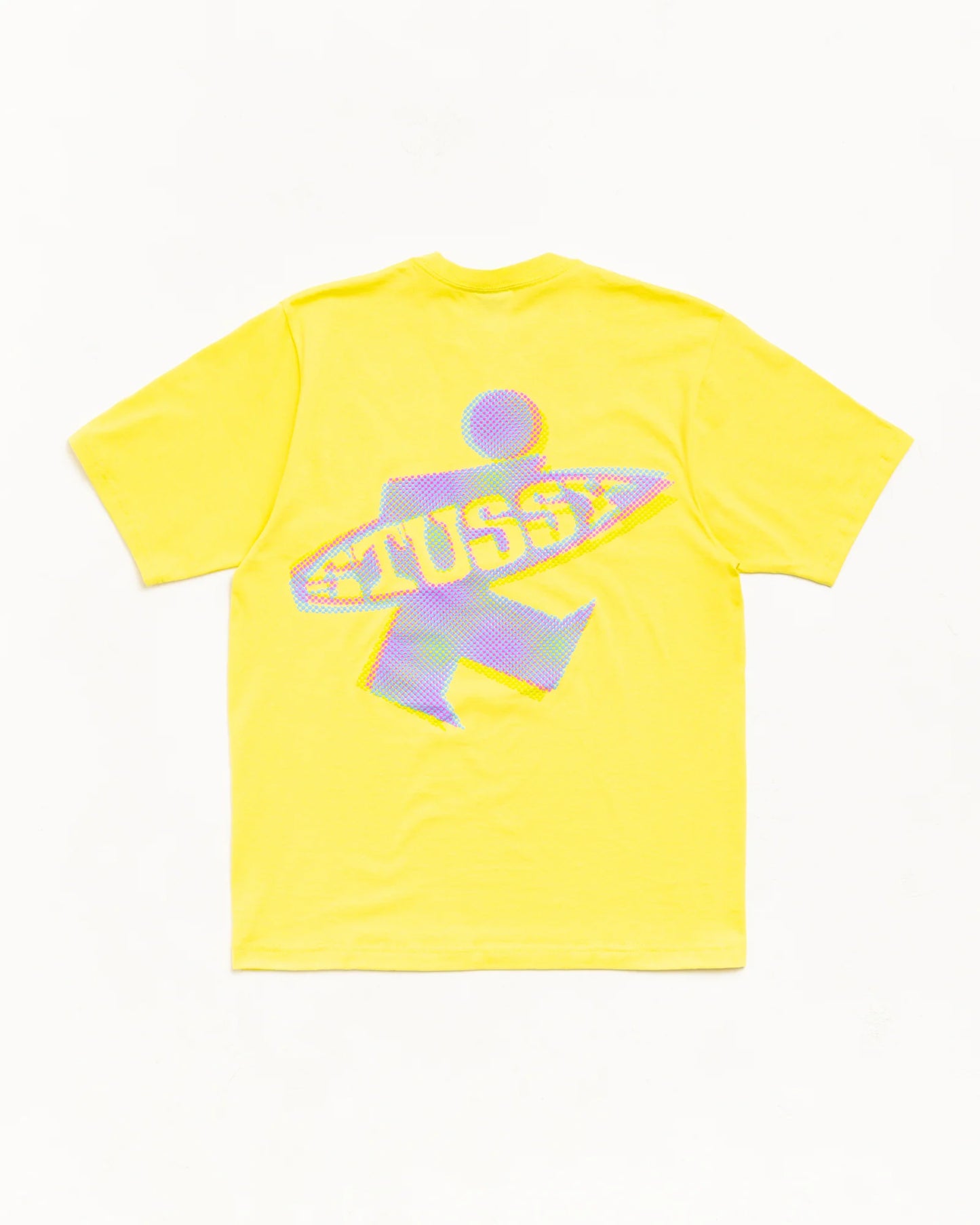 Stüssy Dot Surf Puff Print Tee: Lemon