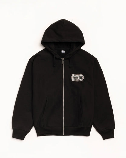 Stüssy Champion Oval Zip Hood Black