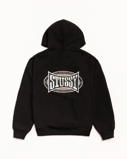 Stüssy Champion Oval Zip Hood Black