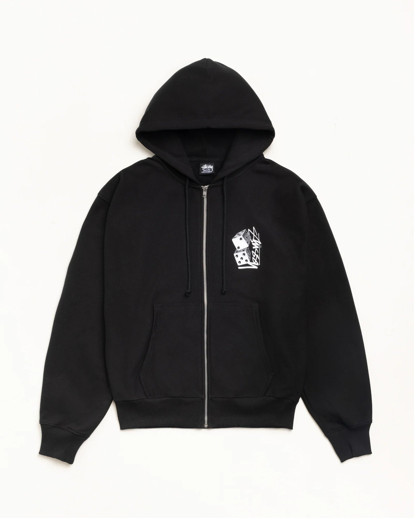 Stüssy Tall Dice Zip Hood: Black