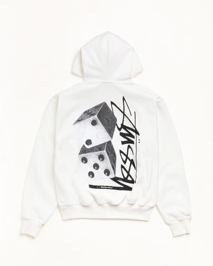 Stüssy Tall Dice Zip Hood: White