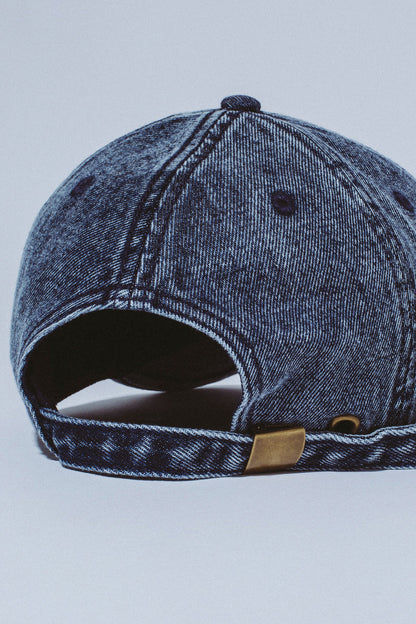 FA Three Spirals Denim 6 Panel Hat: Indigo