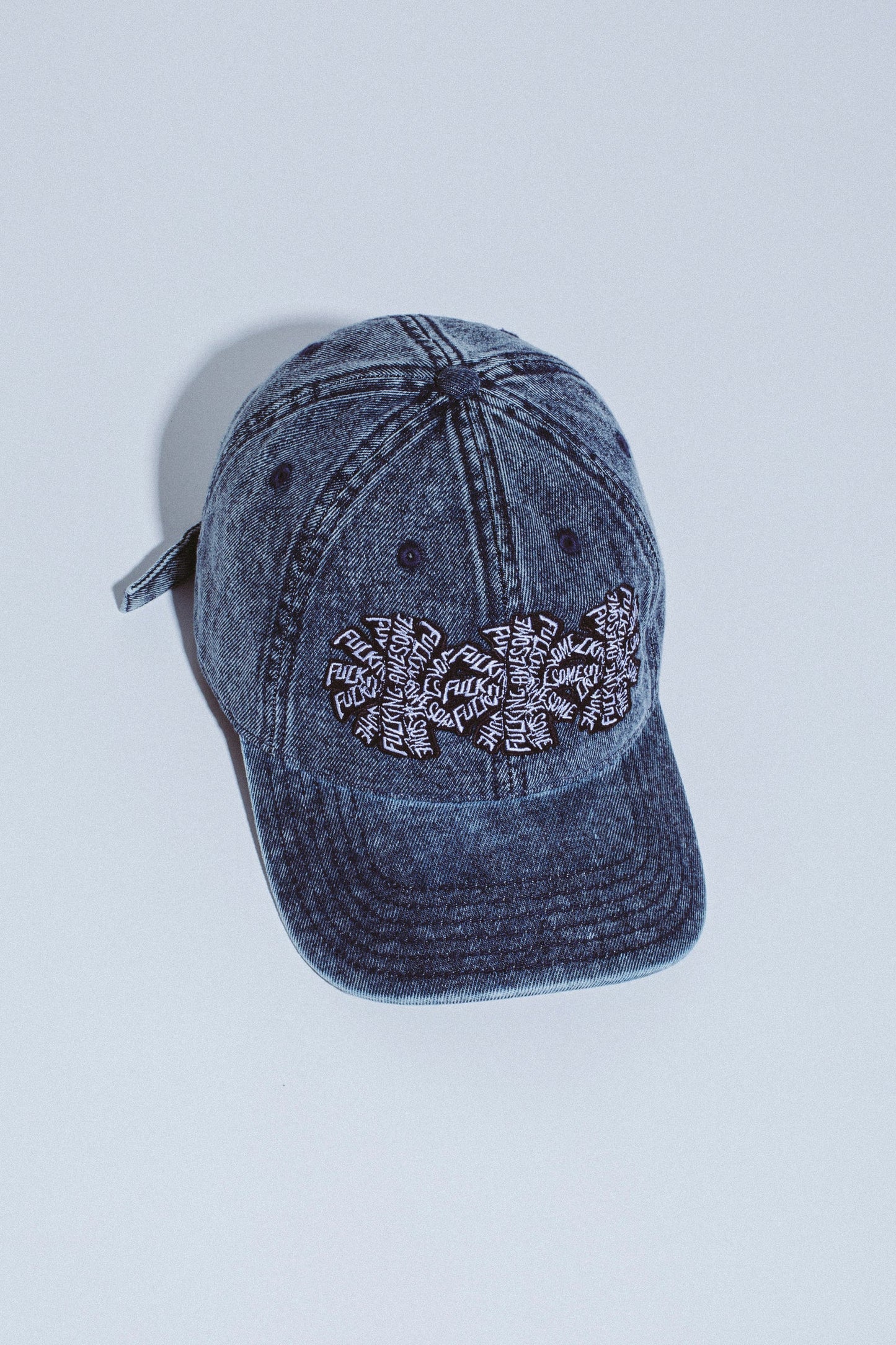 FA Three Spirals Denim 6 Panel Hat: Indigo