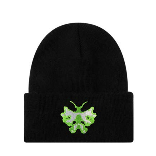 Limosine Moth Beanie Black