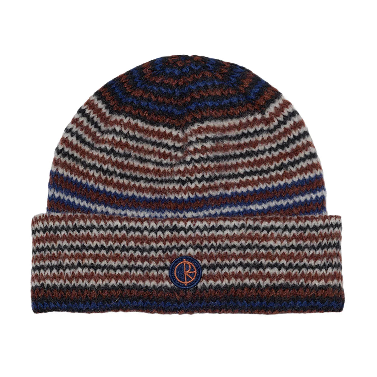 Polar George Beanie: Blue/Orange