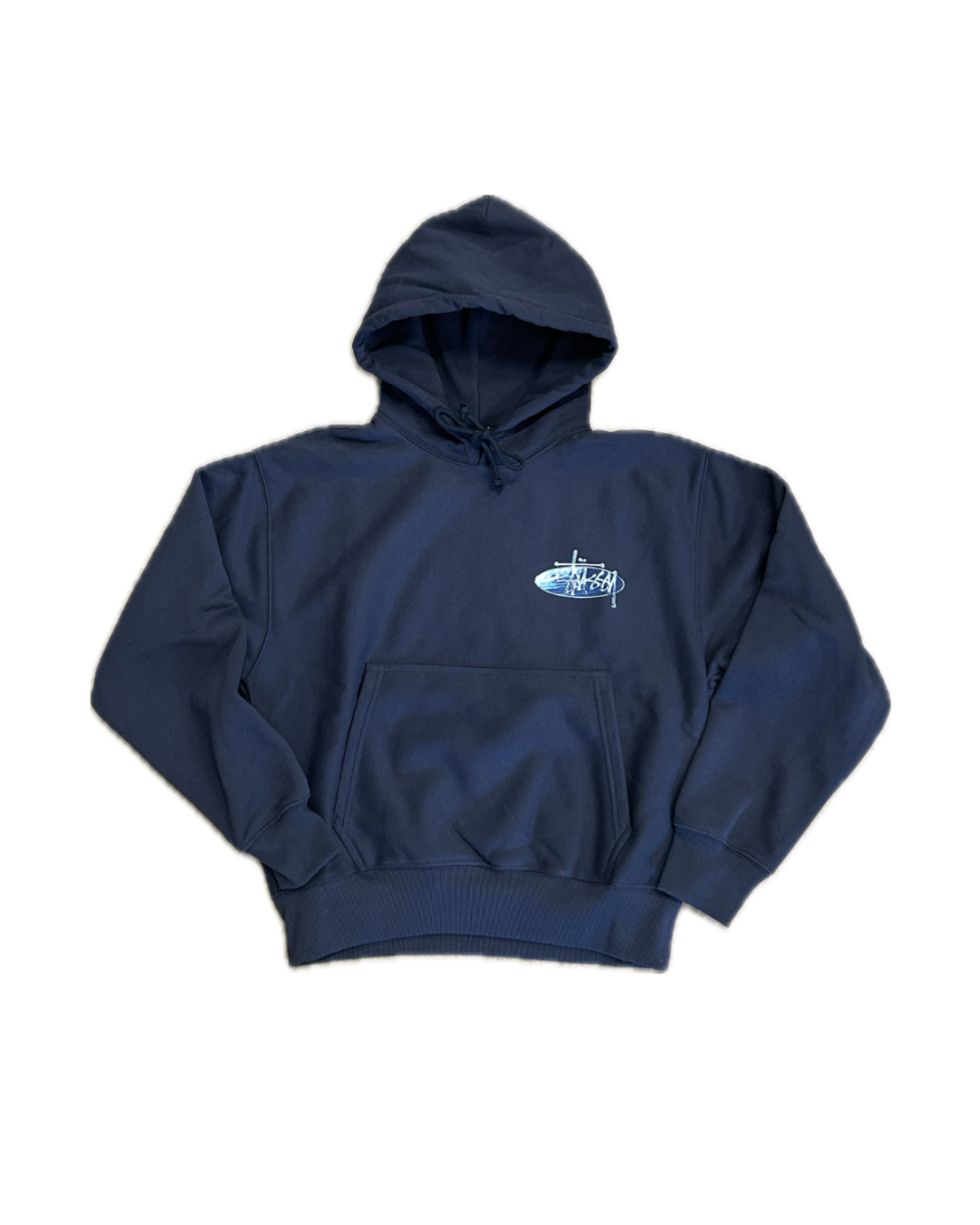 Stüssy Wave Oval Hoodie Navy