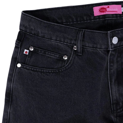 Frog Five Pocket Denim Pants: Jet Black