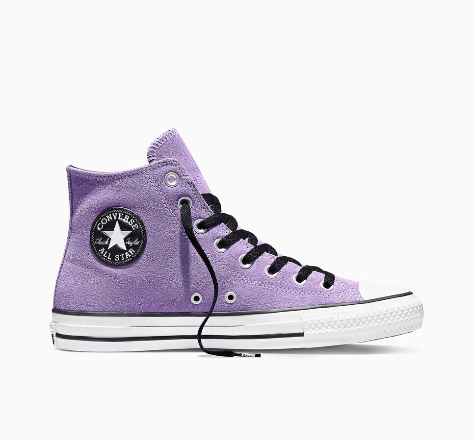 Converse CTAS Pro Hi Suede Lilac Soda/Black/White