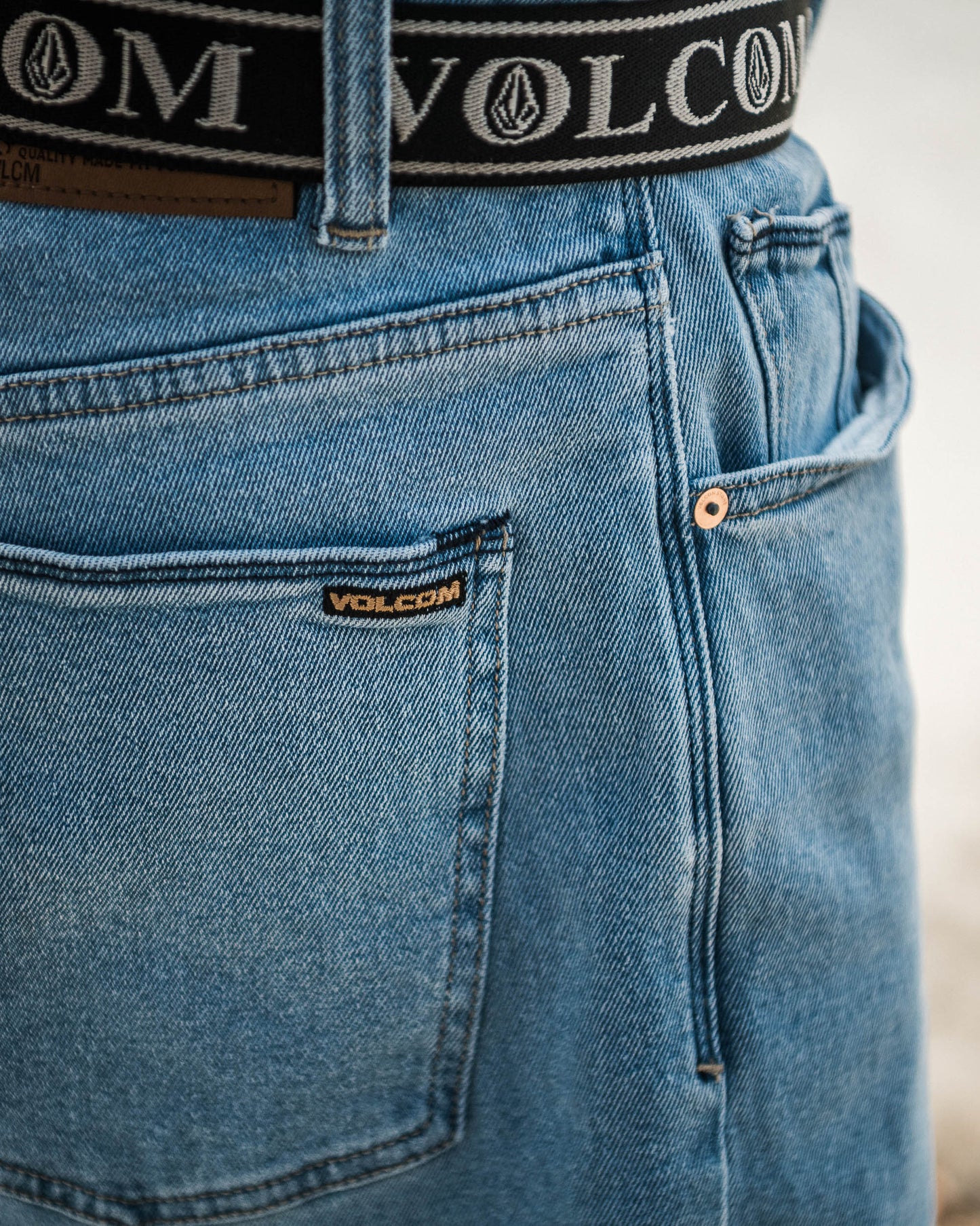 Volcom Billow Denim Short 22": Blueprint