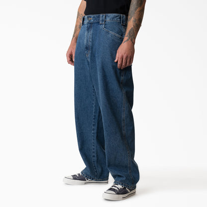 Dickies Mike Anderson Loose Fit Jeans: Stonewashed Indigo Blue