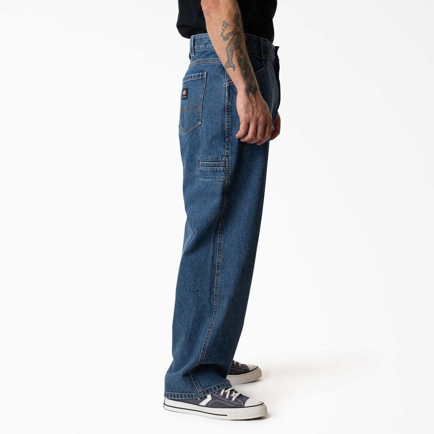 Dickies Mike Anderson Loose Fit Jeans: Stonewashed Indigo Blue