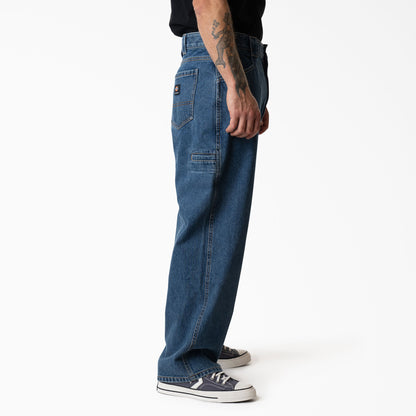 Dickies Mike Anderson Loose Fit Jeans: Stonewashed Indigo Blue