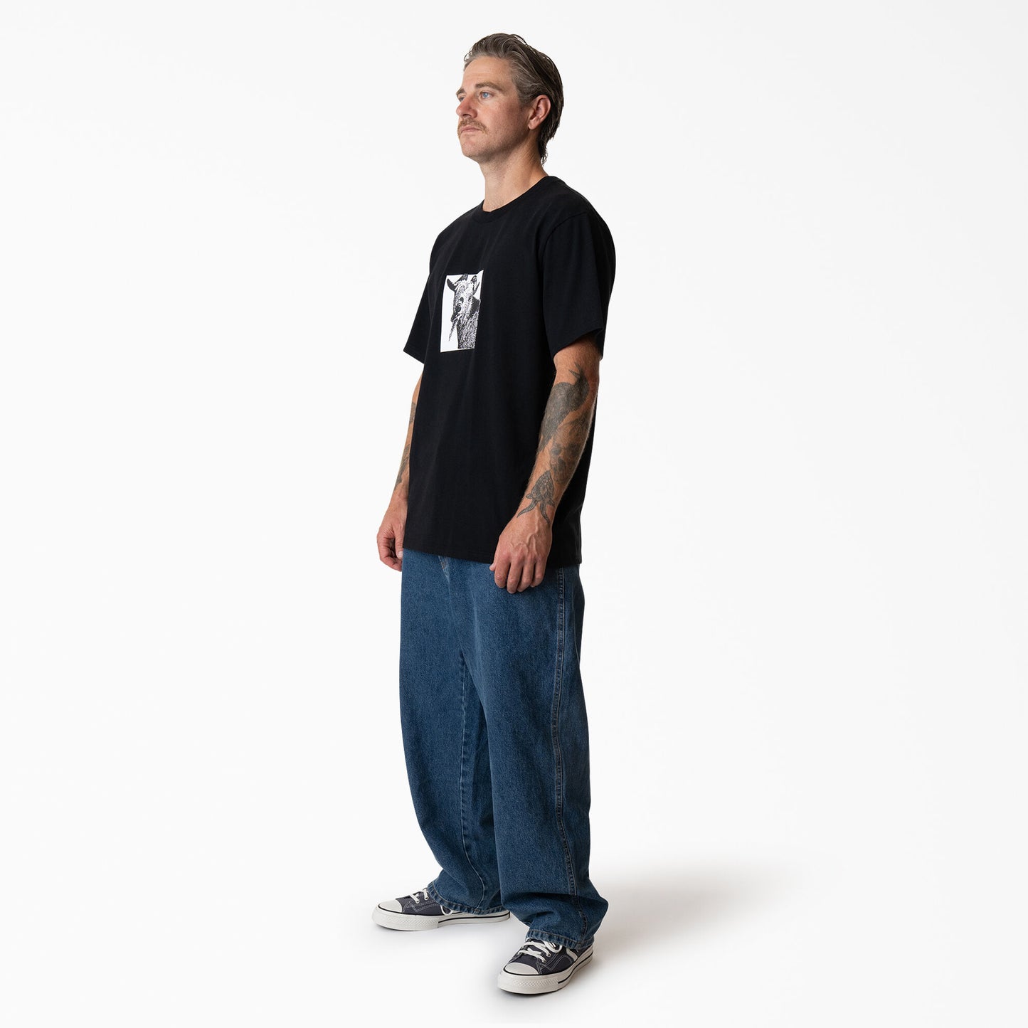 Dickies Mike Anderson Loose Fit Jeans: Stonewashed Indigo Blue