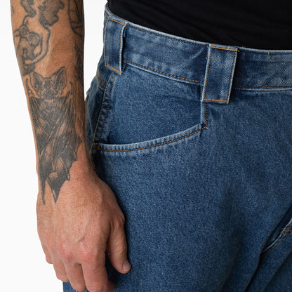 Dickies Mike Anderson Loose Fit Jeans: Stonewashed Indigo Blue