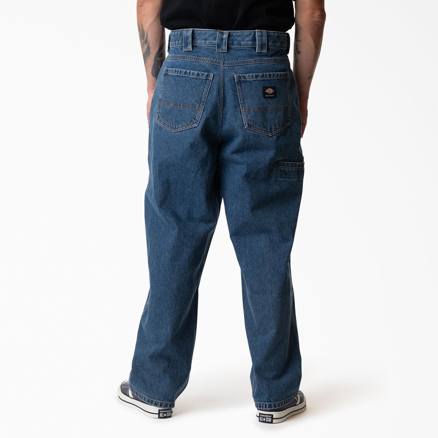 Dickies Mike Anderson Loose Fit Jeans: Stonewashed Indigo Blue