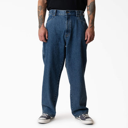 Dickies Mike Anderson Loose Fit Jeans: Stonewashed Indigo Blue