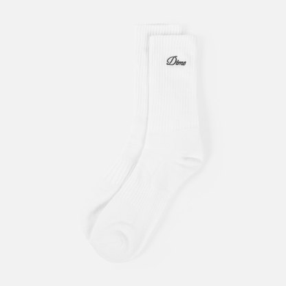 Dime Two Pack Crew Socks: White