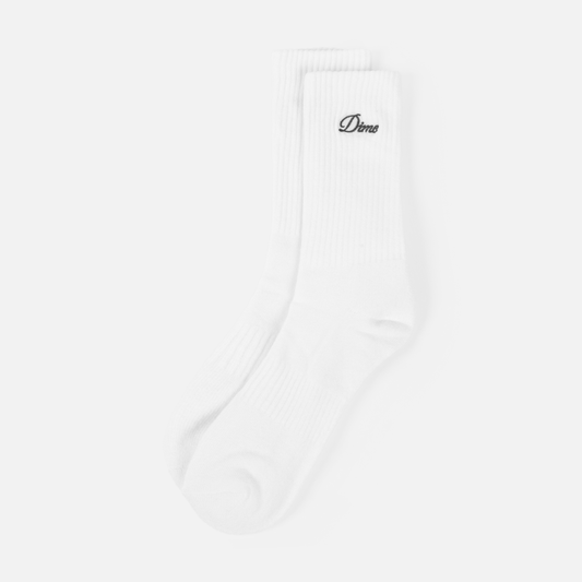 Dime Two Pack Crew Socks: White