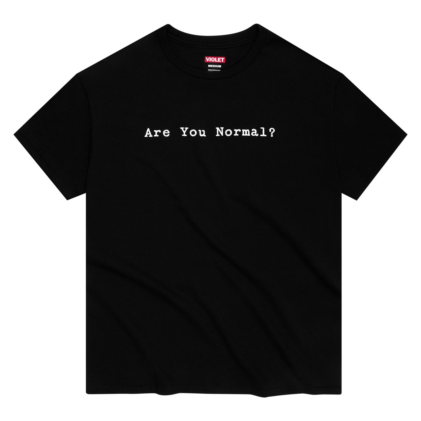 Violet Are You Normal Tee Black