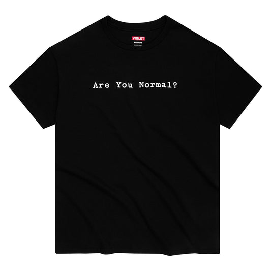 Violet Are You Normal Tee Black