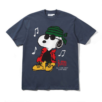Butter Peanuts Music Tee Slate