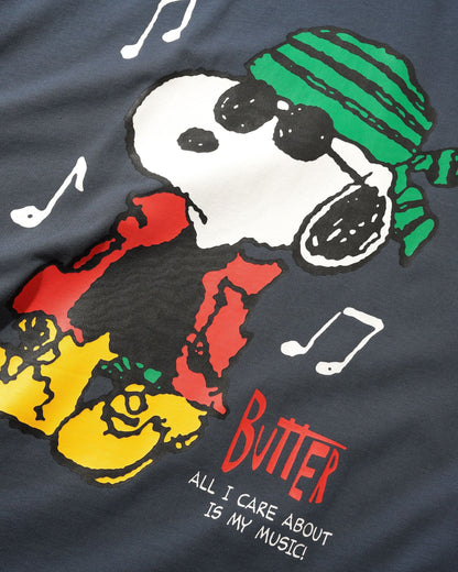 Butter Peanuts Music Tee Slate