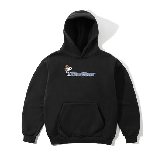 Butter Peanuts Spike Logo Pullover Hood Black