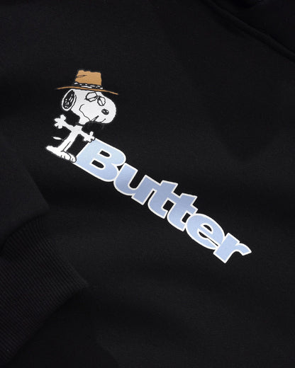 Butter Peanuts Spike Logo Pullover Hood Black