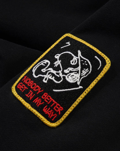 Butter Peanuts Patches Zip-Thru Hood Washed Camo