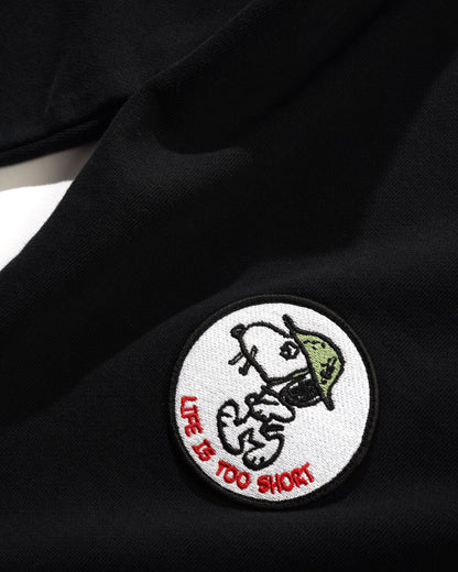 Butter Peanuts Patches Zip-Thru Hood Washed Camo