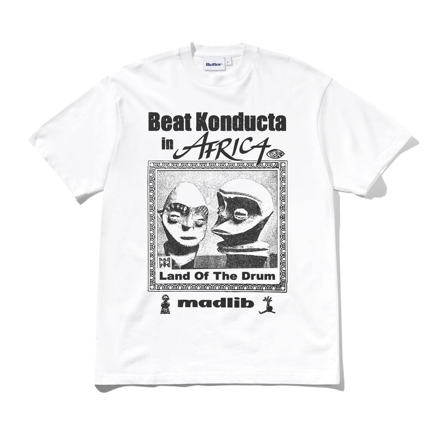 Butter Madlib Africa Tee White